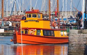 Brixham Belle after an evening cruise...